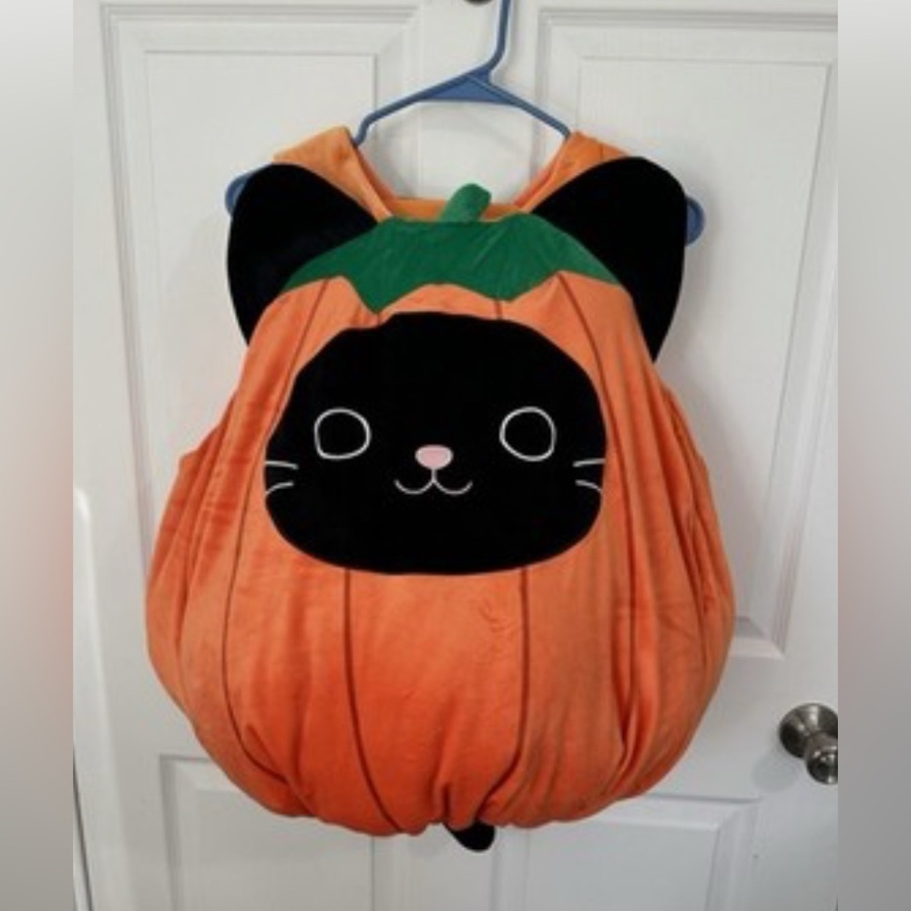 Squishmallow Pumpkin Cat Costume Orange and Black One Size Fits All SUPER SOFT